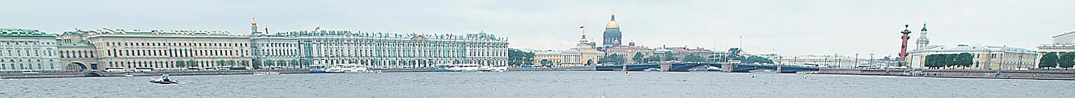 St. Petersburg, canal, Winterpalace, Russia - Banner