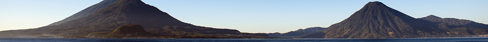 Lake Atitlan and volcanoes - Banner