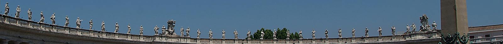 Rome statues, St. Peters - Banner