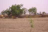 Bad visiblity, villages from car