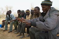 Trackers, W National park. Burkina Faso,