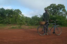 Malian cotton farmer, CI border