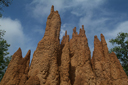 Termite mound, Malian border region, Cote d'Ivoire.