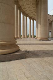 Yamoussoukro, Basilica marble and shadows.