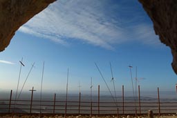 Crosses outside Saint Anthony cave Egypt.