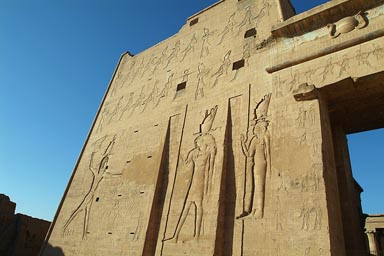 Edfu Temple pylon.