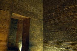 Edfu Temple, Hieroglyphs engravings.