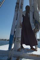 Felucca, boat man in Aswan.