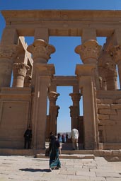Indian tourist, Temple of Philae.