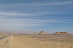 Desert road Egypt.