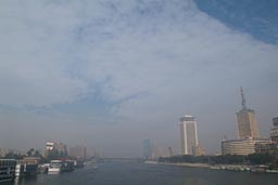 Cairo, Nile, smog.