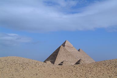 Giza Pyramids.