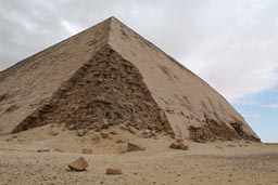 Bent Pyramid, side, eroded.