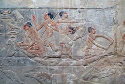 Saqqara, tomb of nobel, painting, engraving.