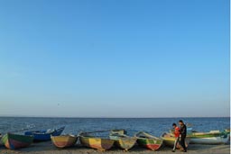 Boats, Qarum lake Egypt.