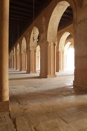 Collonade, Ibn Tulun, Cairo, light.