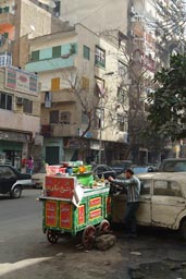Street food Cairo, falafel, foul.