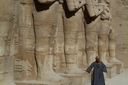 Arab, Egyptian statues, Karnak Temple.