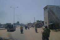 Cotonou, traffic, street.