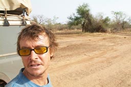 Myself and Land Rover, Niger National Park.
