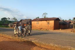 School children on way home. Togo.