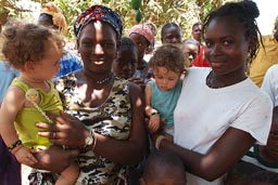 Guinea Bissau, journey with the twins, Daniel and David.