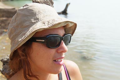 Hasna sunglasses, before setting over to Casini, Guinea Bissau.