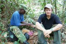 Mount Nimba, Guinea Forestiere, Jacques and myself.