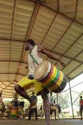 Ballet Sanke, Sangban player, Lansana, Conakry, Guinea.