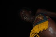 Cloe, Aminata Soumah, dancer, Ballet Sanke, Conakry Guinea, Guinee, island of Kassa performance.