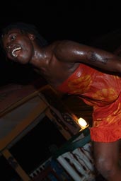 Cloe, Aminata Soumah, dancer, Ballet Sanke, Conakry Guinea, Guinee, island of Kassa performance.