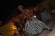 Danse des hommes forts, Danse of the strong men, male dansers, Ballet Sanke, Conakry Guinea, Guinee, island of Kassa performance.