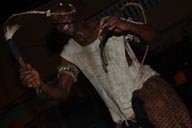Lancinet Keita, Danse des hommes forts, Danse of the strong men, male dansers, Ballet Sanke, Conakry Guinea, Guinee, island of Kassa performance.