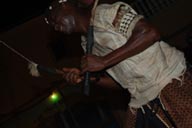Danse des hommes forts, Danse of the strong men, male dansers, Ballet Sanke, Conakry Guinea, Guinee, island of Kassa performance.