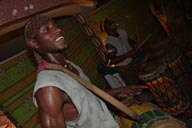 Drummers, Sangban, Doundoun, Percussion, Ballet Sanke, Conakry Guinea, Guinee, island of Kassa performance.
