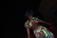 Kadiyatou, dancer, Ballet Sanke, Conakry Guinea, Guinee, island of Kassa performance.
