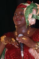 Mamady Keita, or Mamadie, djembefola, or djembefolla, djembe percussion ballet made in Guinea. His groups name is Sewakan, Djembe d'or Festival, Conakry Guinea, Guinee.