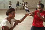 African Dancers, Yelika and Silvert from Ballet Sanke in Conakry.