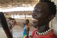 Dancer Bofe Camara, Ballet Sanke group in Conakry, rehearsal ground in Coleah.