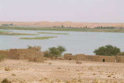 Sand bank of Niger river, Mali.