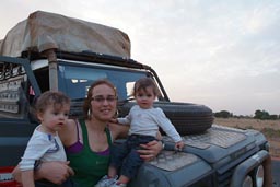 Hasna, Daniel and David, Land Rover Segou, Mali.