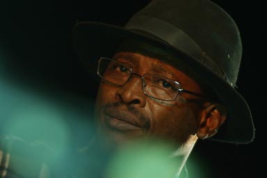 Afel Bochoum on the Festival sur le Niger, 2008, 4th edition, Segou, Mali.