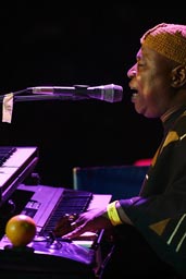 Cheick-Tidiane Seck his keyboards synthesizer.