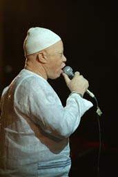 Salif Keita sur le Festival sur le Niger, 2008, 4th edition, Segou, Mali.