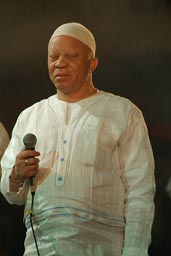 Salif Keita sur le Festival sur le Niger, 2008, 4th edition, Segou, Mali.