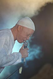 Salif Keita sur le Festival sur le Niger, 2008, 4th edition, Segou, Mali.