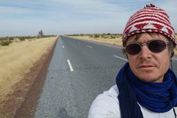 Me, North Mali, road, baobab.