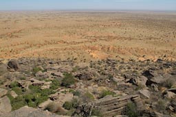 View from top of cliff, Dogon land, The Yougas.