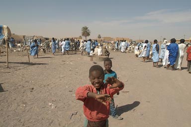 Nema boys near goats market