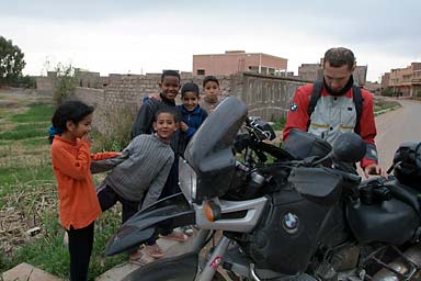 Mike and his bike and children